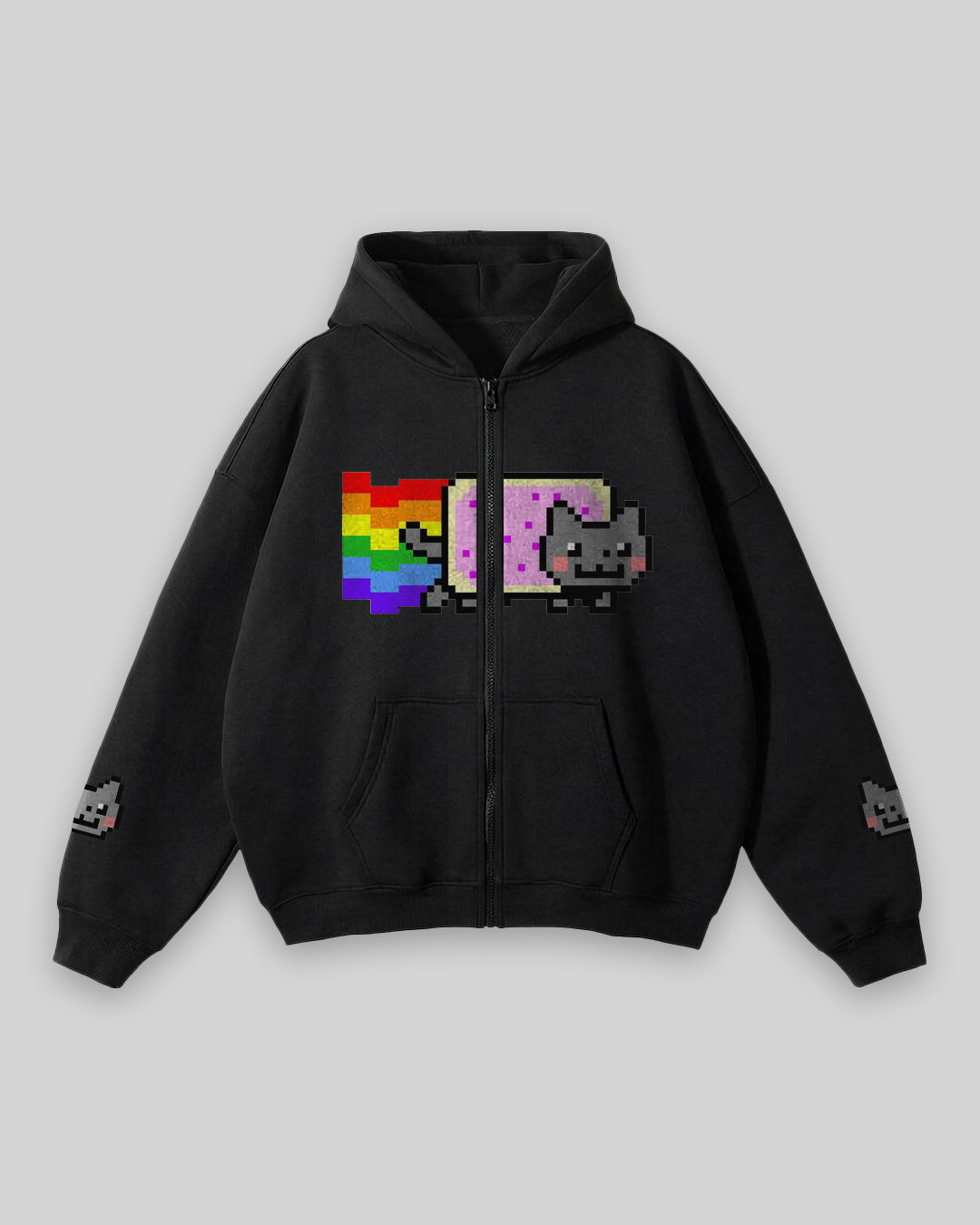 zip nyan cat hoodie
