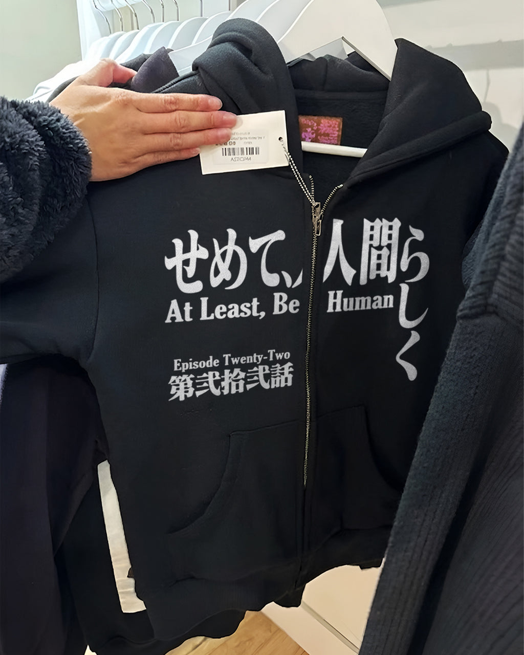 zip hoodie cap evangelion
